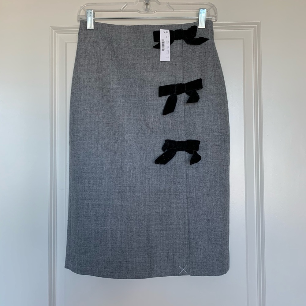 J. Crew Bow seam pencil skirt in double-se… - Picture 3 of 13